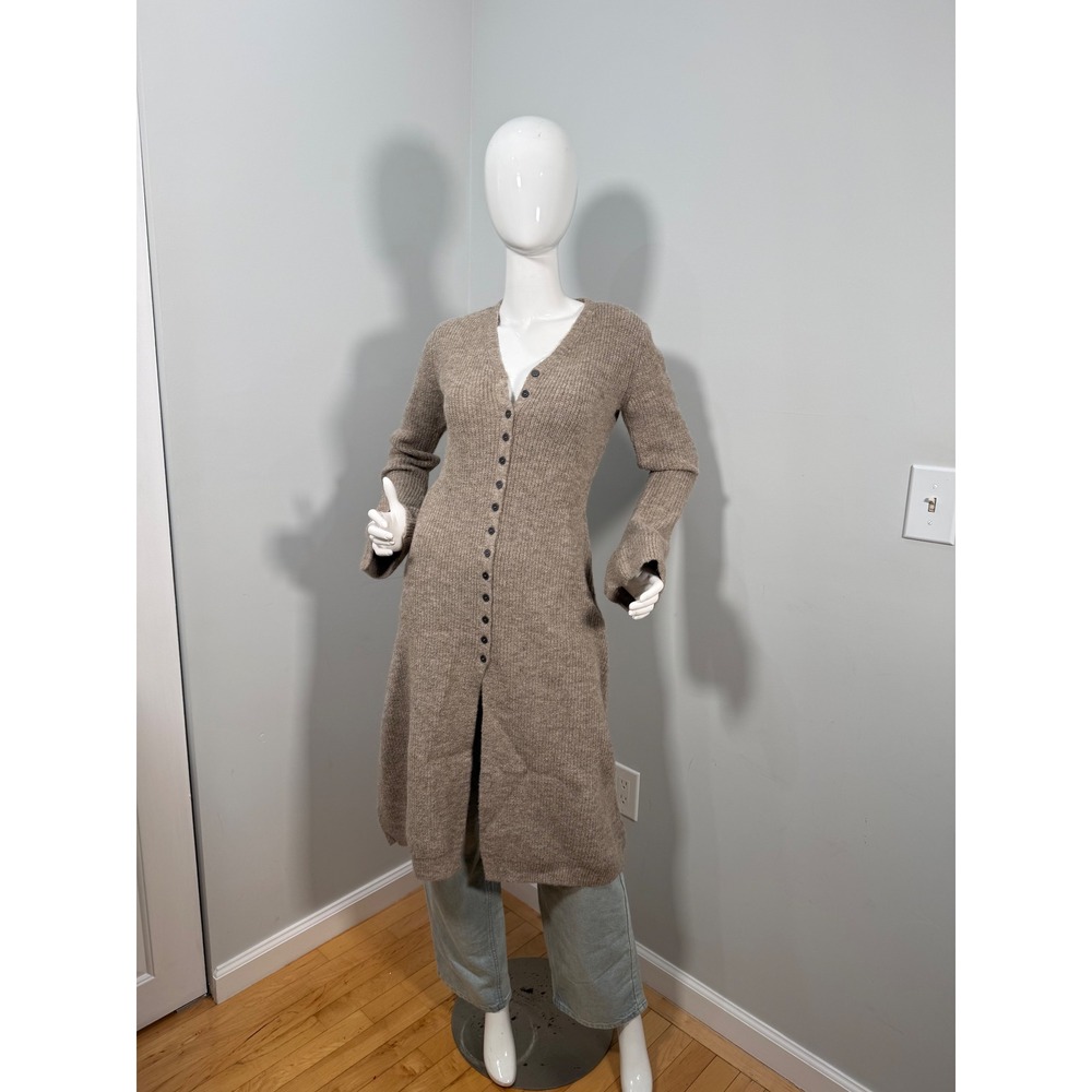 Commense Stacking V-Neck Split Breasted Sweater Dress
Light Brown Size M - Picture 15 of 17